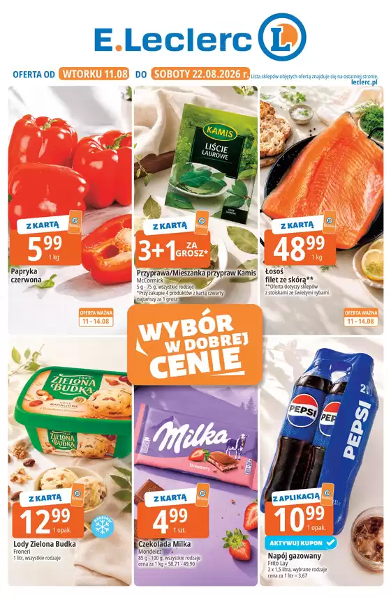 Katalog E.Leclerc | Nasze najlepsze oferty dla Ciebie | 2026-08-11T00:00:00.000Z - 2026-08-22T00:00:00.000Z