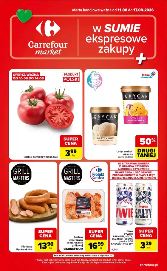 Katalog Carrefour | Gazetka Market w SUMIE ekspresowe zakupy | 2026-08-10T00:00:00.000Z - 2026-08-17T00:00:00.000Z