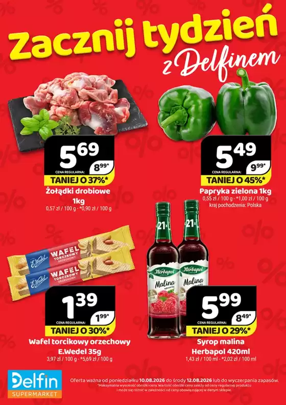 Katalog Delfin | Zacznij tydzień z Delfinem | 2026-08-10T00:00:00.000Z - 2026-08-12T00:00:00.000Z