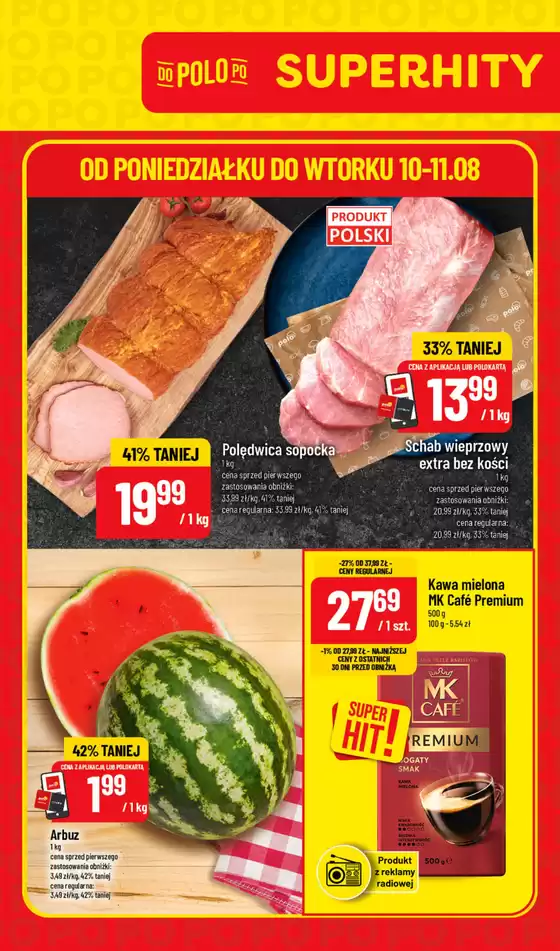 Katalog POLOmarket | SuperHity POLOmarkt do wtorku 11.08 (G33) | 2026-08-10T00:00:00.000Z - 2026-08-11T00:00:00.000Z
