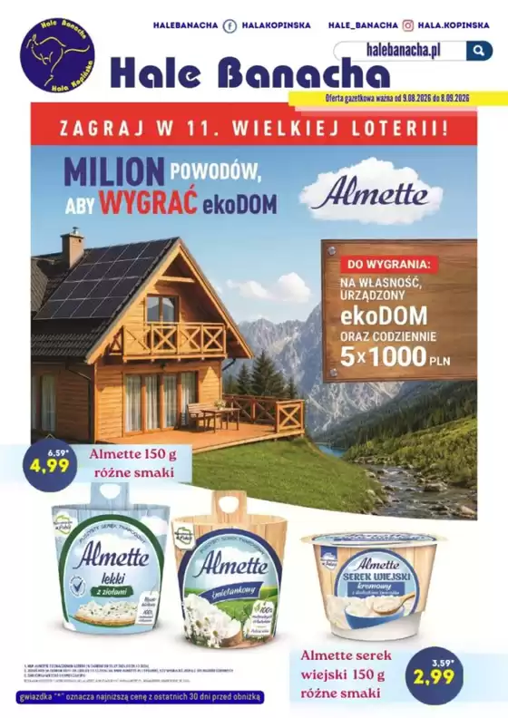 Katalog Hale Banacha w: Zebrzydowice | Milion powodów, aby wygrać ekodom | 2026-08-10T00:00:00.000Z - 2026-09-08T00:00:00.000Z