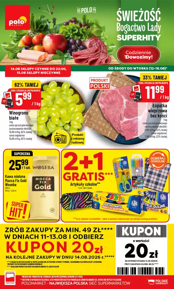 Katalog POLOmarket w: Krasnobród | Nowe promocje POLOmarket do 18.08 (G33) | 2026-08-12T00:00:00.000Z - 2026-08-18T00:00:00.000Z