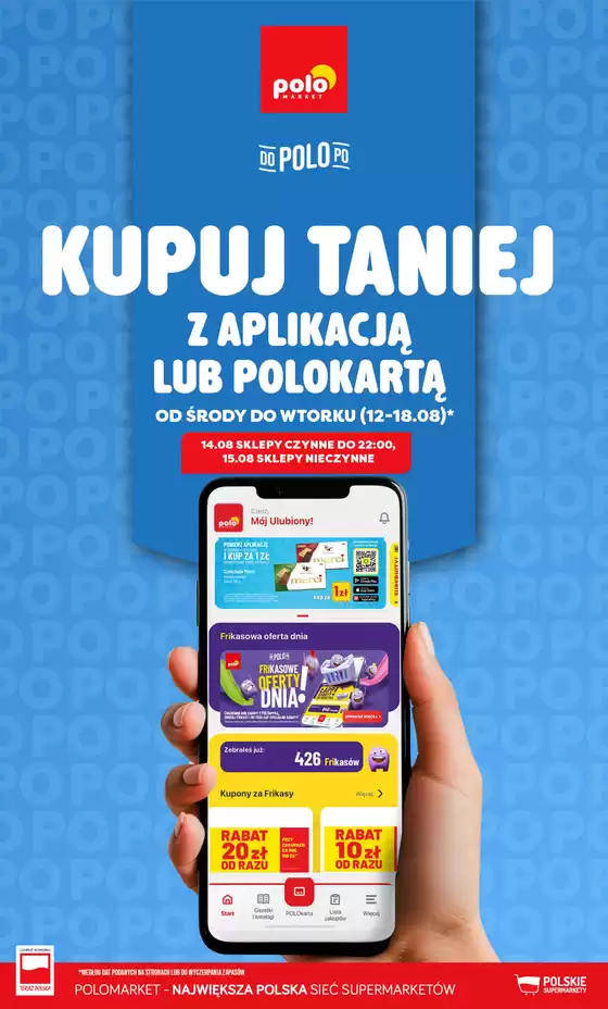 Katalog POLOmarket w: Dobczyce | Taniej z aplikacją POLOmarket do 18.08 (G33) | 2026-08-12T00:00:00.000Z - 2026-08-18T00:00:00.000Z