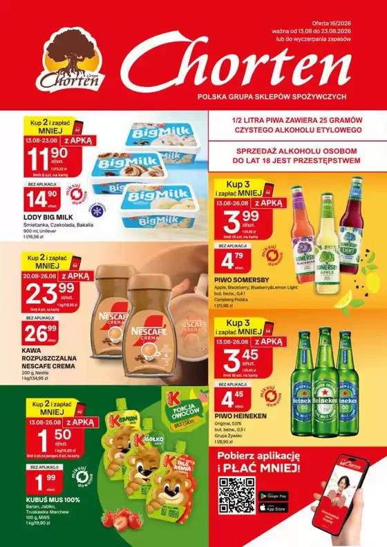 Katalog Chorten | Gazetka 16 podl typ 1 | 2026-08-13T00:00:00.000Z - 2026-08-26T00:00:00.000Z