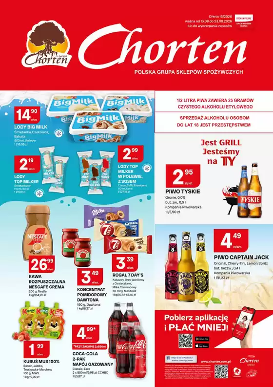 Katalog Chorten | Plakat spożywczy 16 2026 08 10 105659 | 2026-08-13T00:00:00.000Z - 2026-08-23T00:00:00.000Z