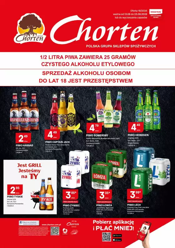 Katalog Chorten | Plakat piwny 16 | 2026-08-13T00:00:00.000Z - 2026-08-23T00:00:00.000Z