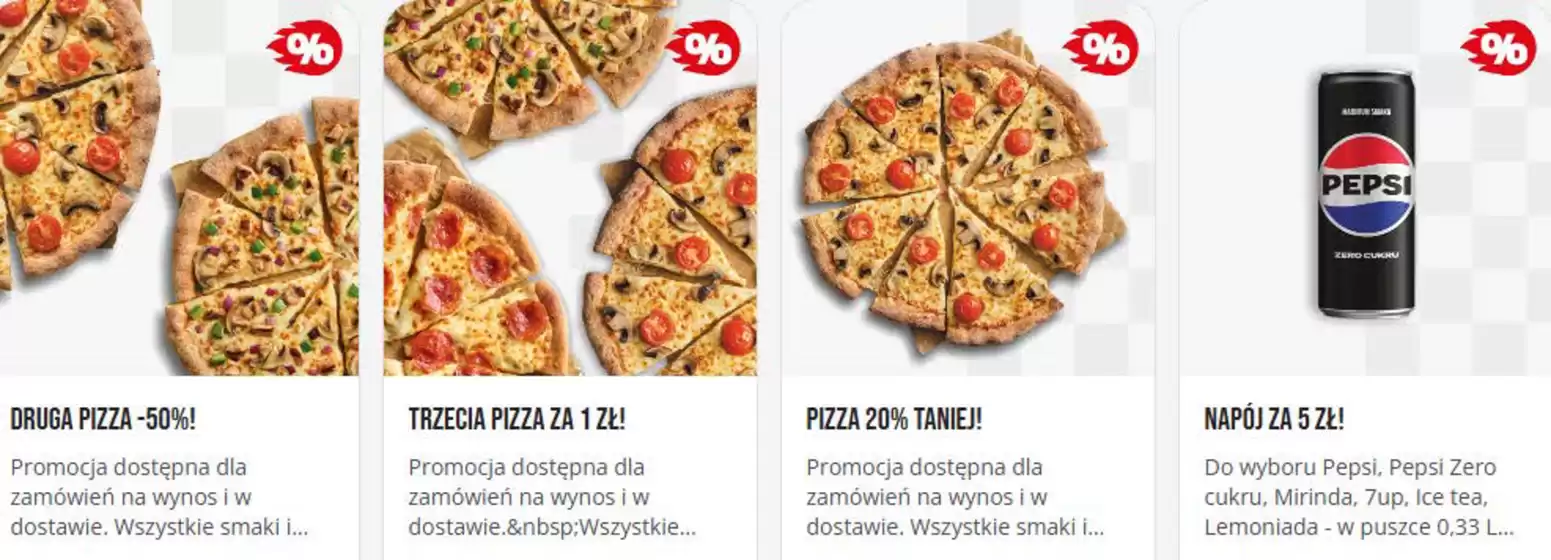 Katalog Pizza Hut | Druga pizza -50%! | 2026-08-11T00:00:00.000Z - 2026-08-30T00:00:00.000Z