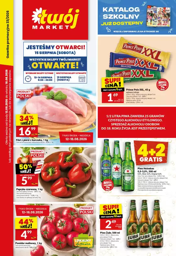 Katalog Twój Market | Twój Market gazetka | 2026-08-12T00:00:00.000Z - 2026-08-18T00:00:00.000Z