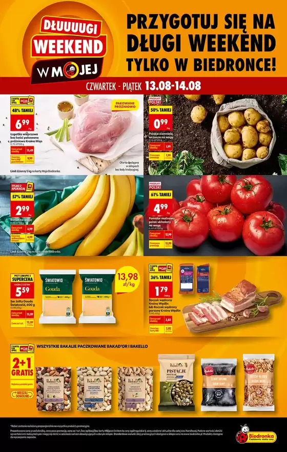 Katalog Biedronka w: Bystrzyca Kłodzka | Najlepsze oferty dla oszczędnych | 2026-08-13T00:00:00.000Z - 2026-08-14T00:00:00.000Z