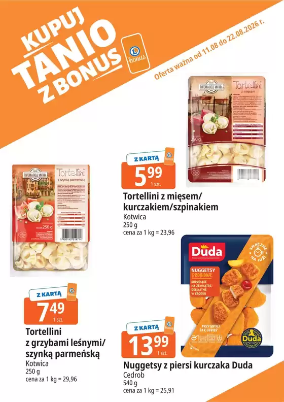 Katalog E.Leclerc w: Skomielna Biała | Najlepsze oferty dla wszystkich klientów | 2026-08-11T00:00:00.000Z - 2026-08-22T00:00:00.000Z