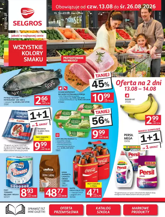 Katalog Selgros | Oferta spożywcza | 2026-08-13T00:00:00.000Z - 2026-08-26T00:00:00.000Z