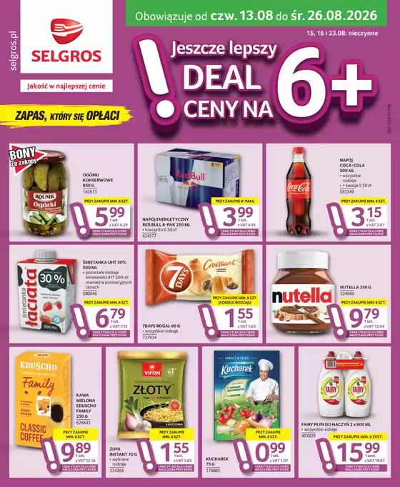 Katalog Selgros | Oferta dla profesjonalistów | 2026-08-13T00:00:00.000Z - 2026-08-26T00:00:00.000Z