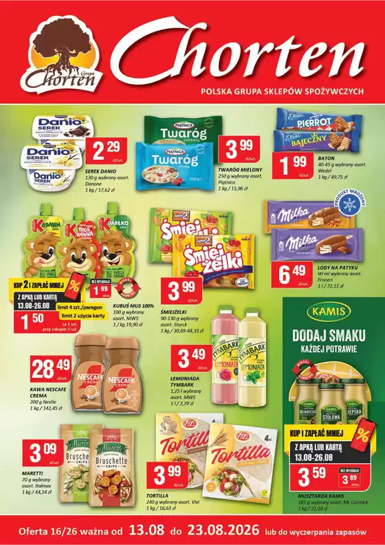 Katalog Chorten w: Sochaczew | CH Nr 16 26 MALA A4x2 1 | 2026-08-13T00:00:00.000Z - 2026-08-23T00:00:00.000Z