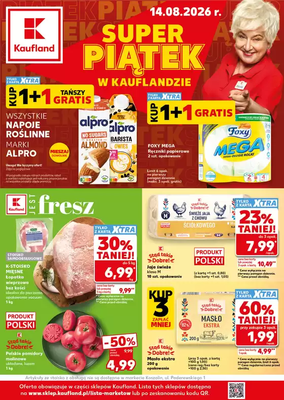 Katalog Kaufland w: Środa Śląska | Kaufland Super Piątek ważne 14.08 | 2026-08-14T00:00:00.000Z - 2026-08-14T00:00:00.000Z