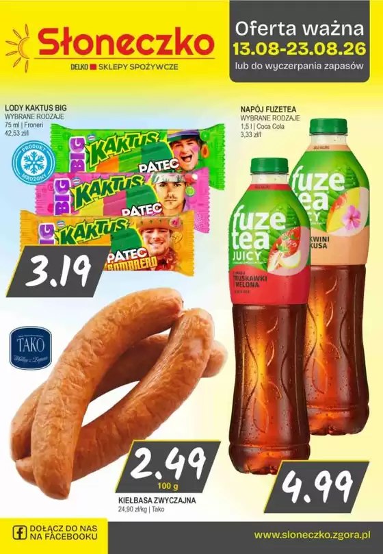 Katalog Słoneczko | Świetna oferta dla łowców okazji | 2026-08-13T00:00:00.000Z - 2026-08-23T00:00:00.000Z