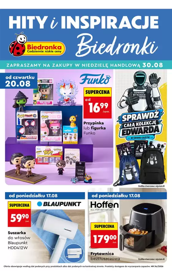 Katalog Biedronka w: Kościan | Aktualne okazje i oferty | 2026-08-17T00:00:00.000Z - 2026-08-30T00:00:00.000Z