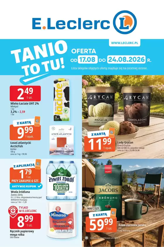 Katalog E.Leclerc | Ekskluzywne okazje | 2026-08-17T00:00:00.000Z - 2026-08-24T00:00:00.000Z