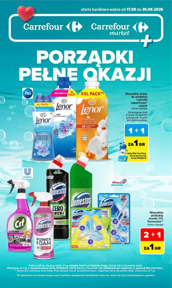 Katalog Carrefour | Gazetka Porządki pełne okazji | 2026-08-16T00:00:00.000Z - 2026-08-30T00:00:00.000Z