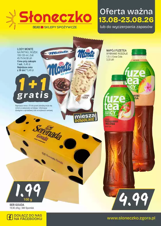 Katalog Słoneczko | Sloneczko gazetka | 2026-08-13T00:00:00.000Z - 2026-08-23T00:00:00.000Z