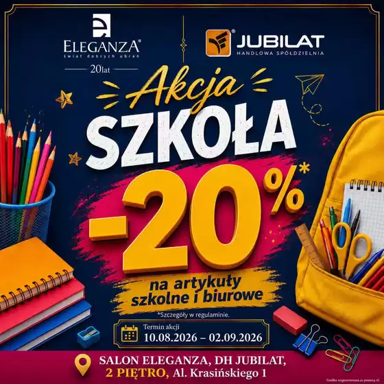 Katalog Jubilat w: Daleszyce | Już jutro rusza Akcja Szkoła! | 2026-08-17T00:00:00.000Z - 2026-09-02T00:00:00.000Z