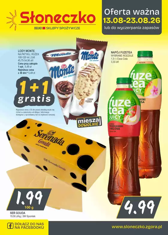 Katalog Słoneczko | Sloneczko gazetka | 2026-08-13T00:00:00.000Z - 2026-08-23T00:00:00.000Z