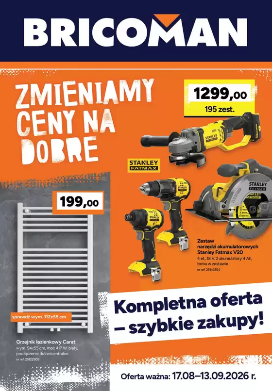 Katalog Bricoman w: Mierzęcice | Gazetka Bricoman | 2026-08-17T00:00:00.000Z - 2026-09-13T00:00:00.000Z