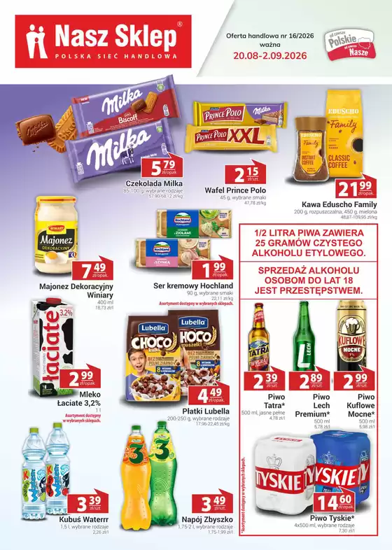 Katalog Nasz Sklep w: Żerków | Ekskluzywne okazje | 2026-08-20T00:00:00.000Z - 2026-09-02T00:00:00.000Z