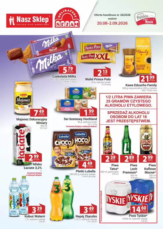 Katalog Nasz Sklep w: Żerków | Najlepsze oferty dla wszystkich łowców okazji | 2026-08-20T00:00:00.000Z - 2026-09-02T00:00:00.000Z