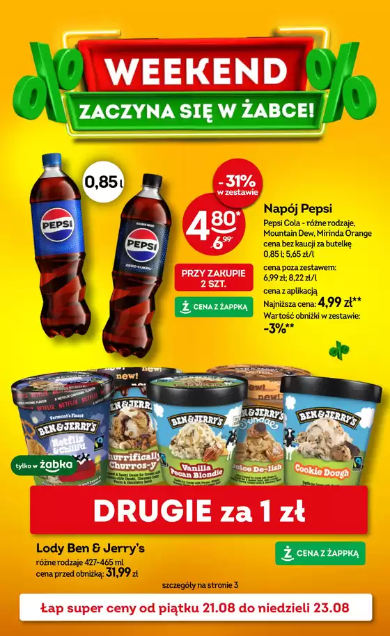 Katalog Żabka | Rabaty i promocje | 2026-08-21T00:00:00.000Z - 2026-08-23T00:00:00.000Z