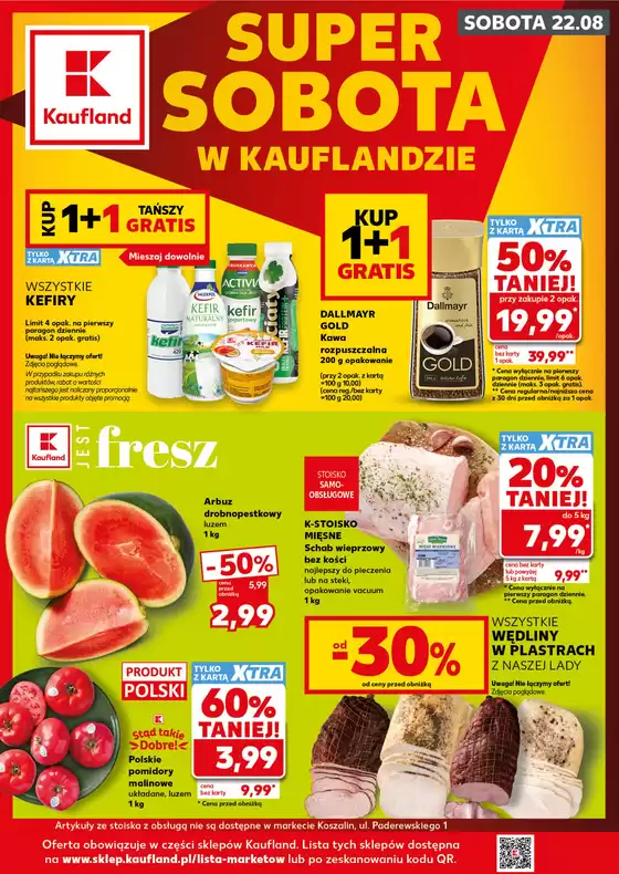 Katalog Kaufland | Kaufland Super Sobota ważne 22.08 | 2026-08-22T00:00:00.000Z - 2026-08-22T00:00:00.000Z