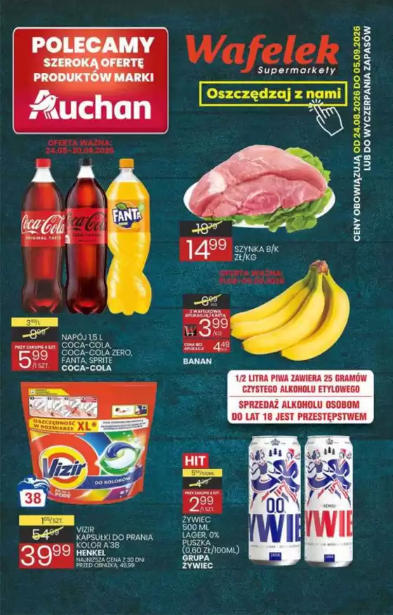 Katalog Wafelek | Świetne rabaty na wybrane produkty | 2026-08-24T00:00:00.000Z - 2026-09-30T00:00:00.000Z