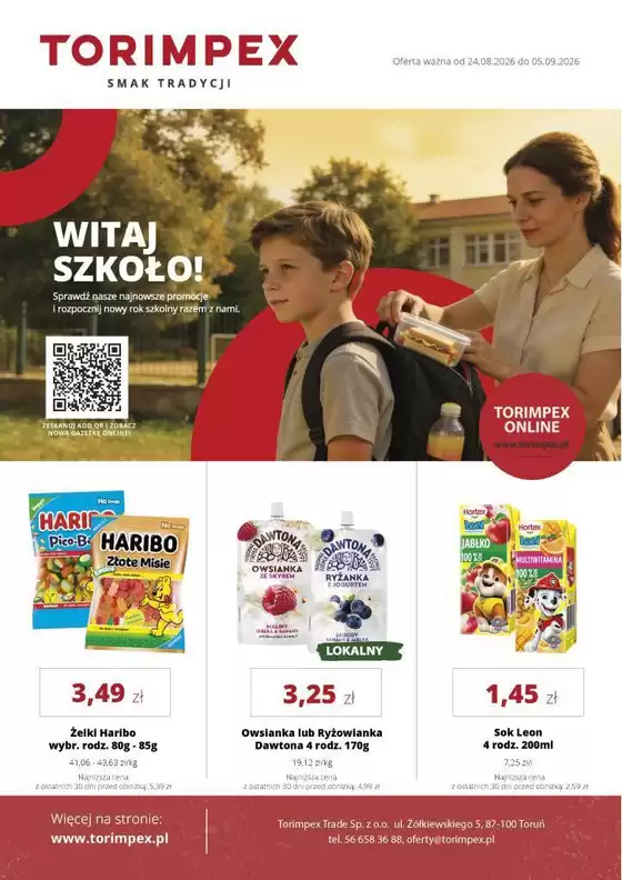 Katalog Torimpex | Torimpex gazetka | 2026-08-24T00:00:00.000Z - 2026-09-05T00:00:00.000Z