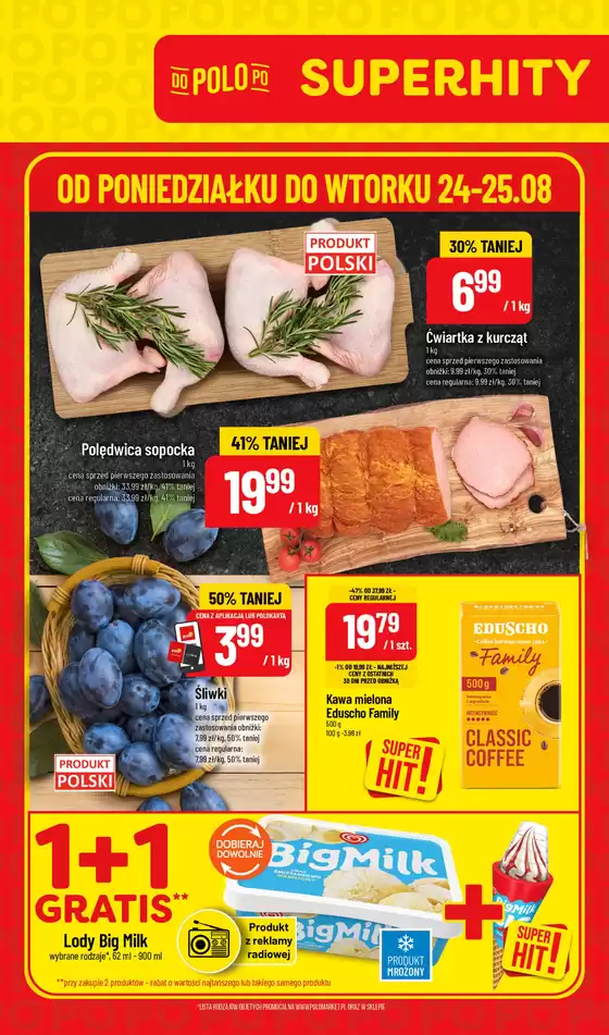 Katalog POLOmarket | SuperHity POLOmarkt do wtorku 25.08 (G35) | 2026-08-24T00:00:00.000Z - 2026-08-25T00:00:00.000Z