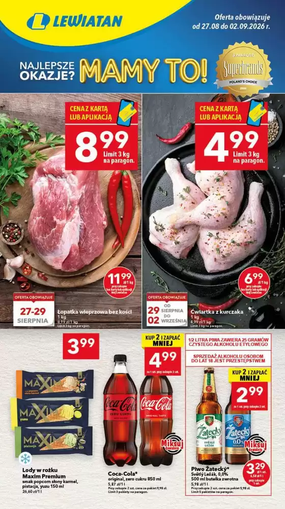Katalog Lewiatan | Aktualne okazje i oferty | 2026-08-27T00:00:00.000Z - 2026-09-02T00:00:00.000Z