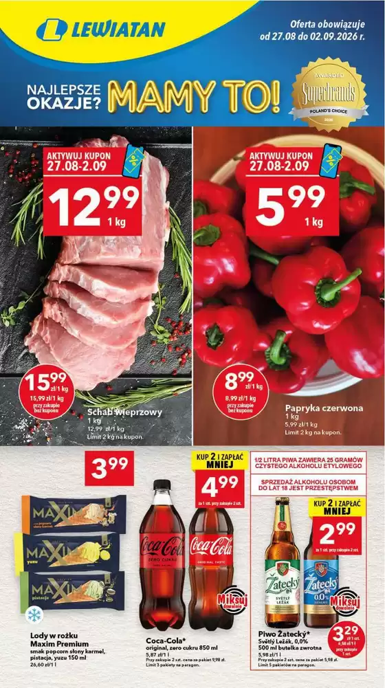 Katalog Lewiatan | Ekskluzywne okazje | 2026-08-27T00:00:00.000Z - 2026-09-02T00:00:00.000Z