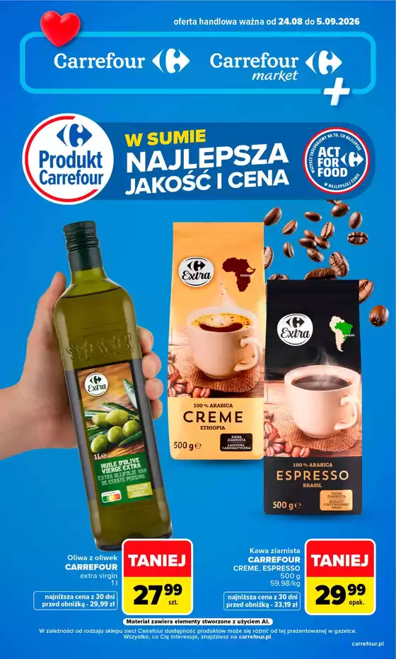 Katalog Carrefour | Gazetka Produkt Carrefour w SUMIE najlepsza jakość i cena | 2026-08-23T00:00:00.000Z - 2026-09-05T00:00:00.000Z