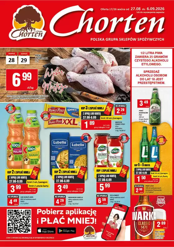 Katalog Chorten w: Ozorków | G17 DUŻA | 2026-08-27T00:00:00.000Z - 2026-09-06T00:00:00.000Z