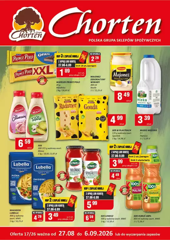 Katalog Chorten w: Ozorków | CH Nr 17 26 MALA A4x2 2 | 2026-08-27T00:00:00.000Z - 2026-09-06T00:00:00.000Z
