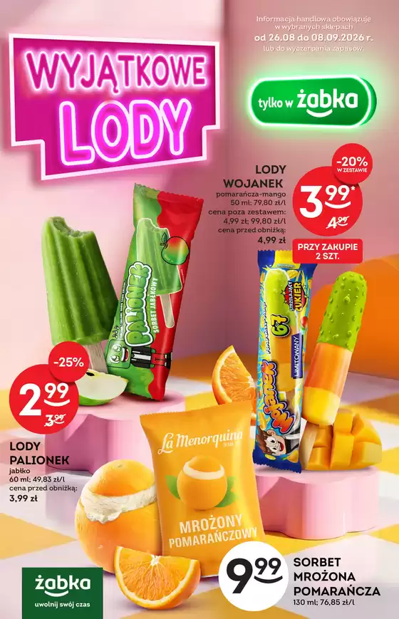 Katalog Żabka | Świetne rabaty na wybrane produkty | 2026-08-26T00:00:00.000Z - 2026-09-08T00:00:00.000Z