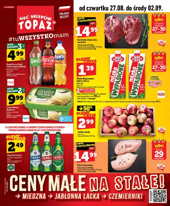 Katalog Topaz | Szeroki wybór ofert | 2026-08-27T00:00:00.000Z - 2026-09-02T00:00:00.000Z