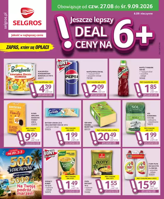 Katalog Selgros | Oferta dla profesjonalistów | 2026-08-27T00:00:00.000Z - 2026-09-09T00:00:00.000Z