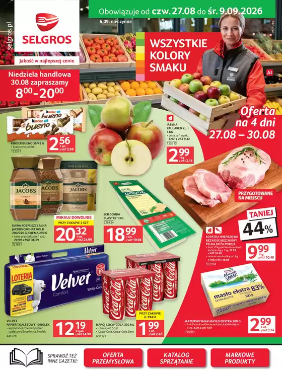 Katalog Selgros | Oferta spożywcza | 2026-08-27T00:00:00.000Z - 2026-09-09T00:00:00.000Z