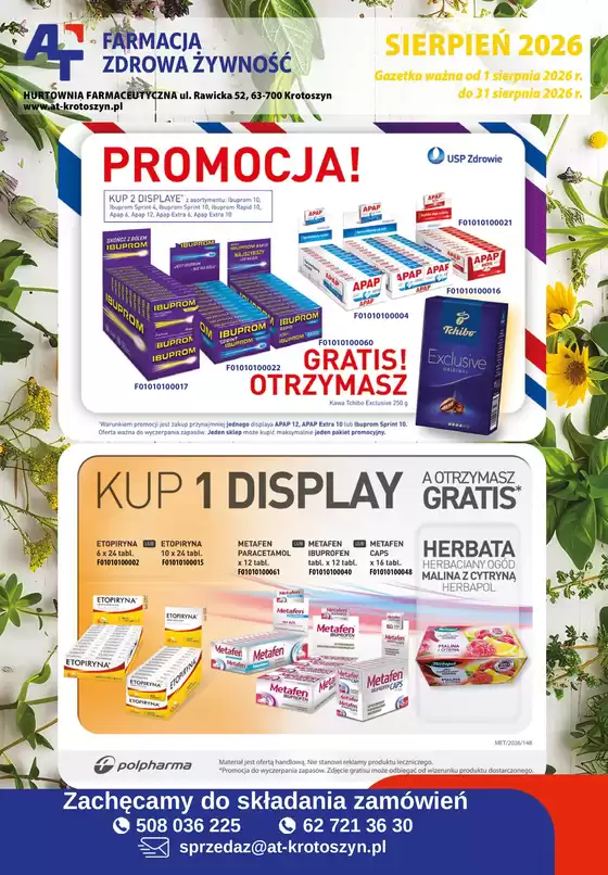 Katalog AT | gazetka farmacja sierpien 2026 1 | 2026-08-01T00:00:00.000Z - 2026-08-31T00:00:00.000Z