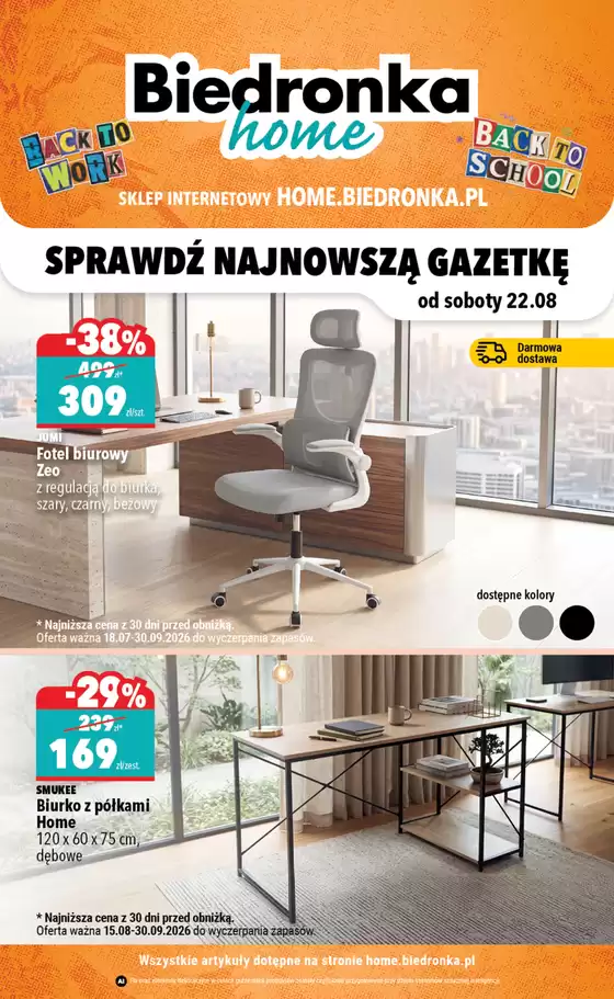 Katalog Biedronka w: Zegrze Południowe | Home - od 22.08 | 2026-08-22T00:00:00.000Z - 2026-09-30T00:00:00.000Z