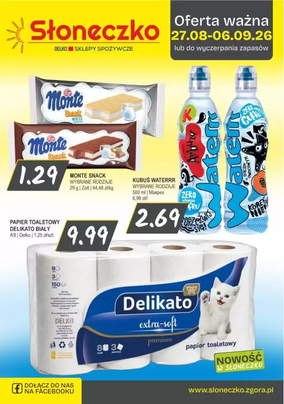 Katalog Słoneczko | Aktualne okazje i oferty | 2026-08-27T00:00:00.000Z - 2026-09-06T00:00:00.000Z
