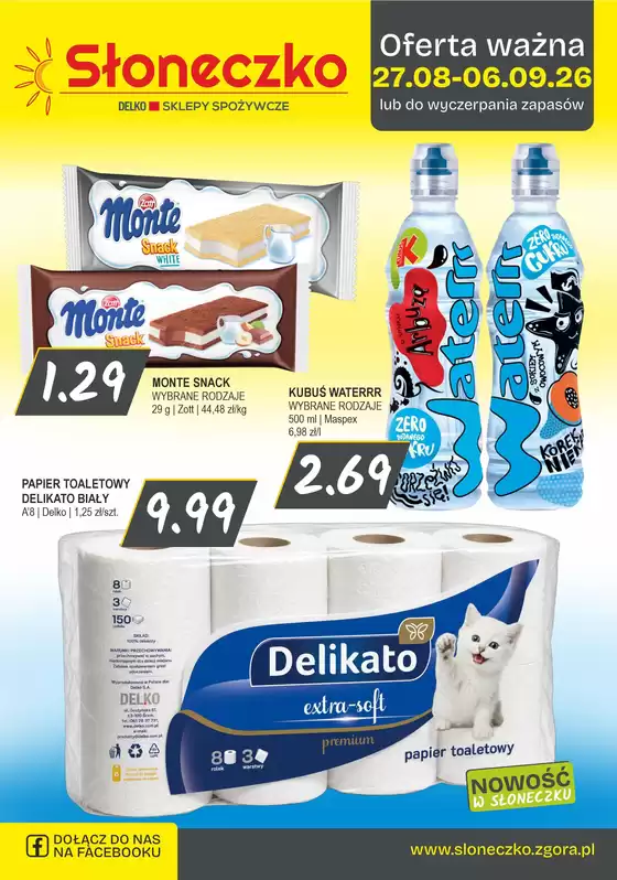 Katalog Słoneczko | Nasze najlepsze okazje | 2026-08-27T00:00:00.000Z - 2026-09-06T00:00:00.000Z