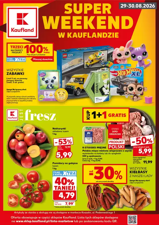 Katalog Kaufland w: Sułoszowa | Kaufland Super Weekend ważne do 30.08 | 2026-08-29T00:00:00.000Z - 2026-08-30T00:00:00.000Z
