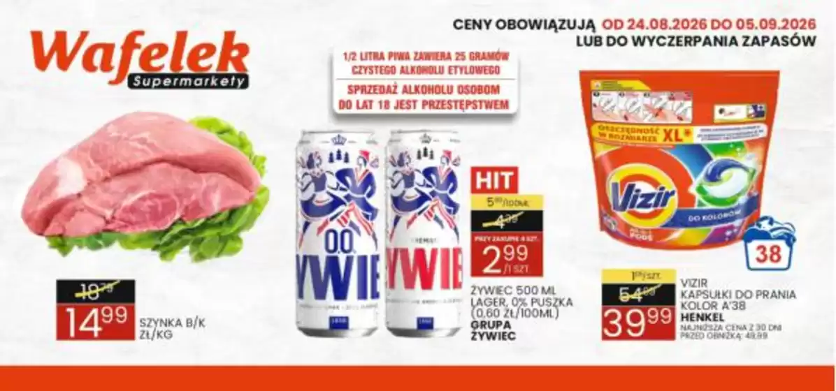 Katalog Wafelek | Wafelek gazetka | 2026-08-24T00:00:00.000Z - 2026-09-05T00:00:00.000Z