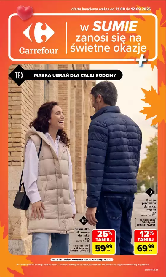 Katalog Carrefour w: Bytom | Gazetka Carrefour w SUMIE zanosi się na świetne okazje | 2026-08-30T00:00:00.000Z - 2026-09-12T00:00:00.000Z
