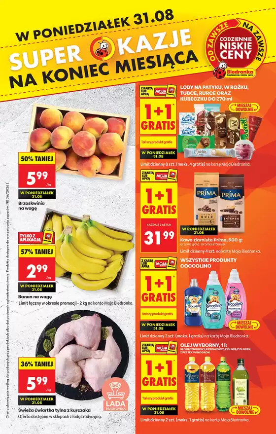Katalog Biedronka w: Golub-Dobrzyń | Codziennie niskie ceny L - oferta od 31.08 | 2026-08-31T00:00:00.000Z - 2026-08-31T00:00:00.000Z